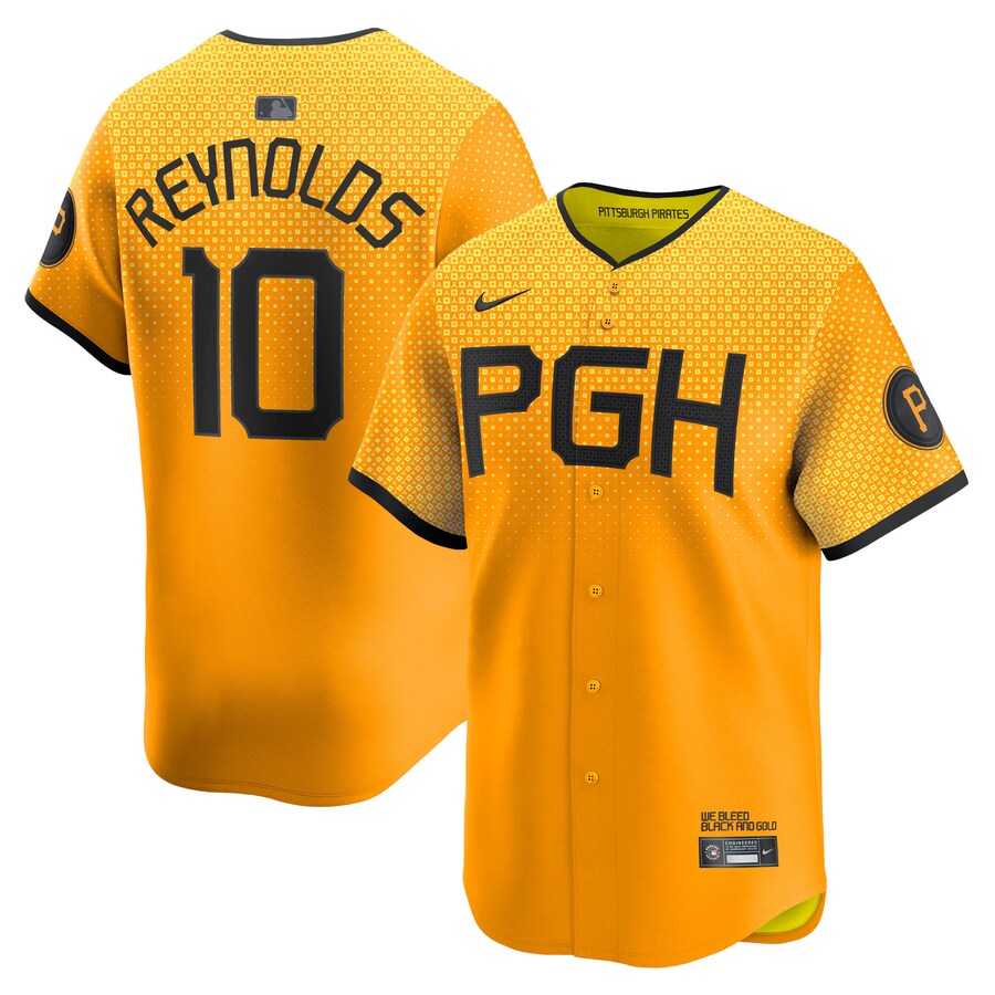 Men's Pittsburgh Pirates Bryan Reynolds Nike Gold City Connect Limited Player Jersey - Jersey