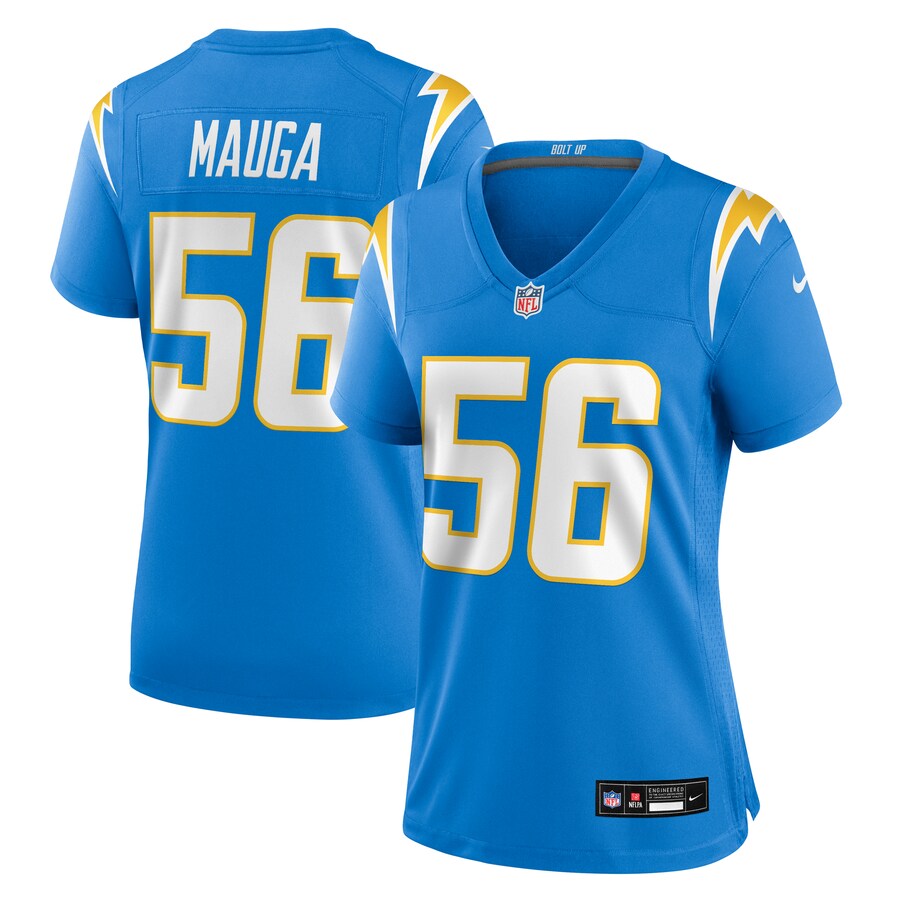 Women's Los Angeles Chargers Kanai Mauga Nike Powder Blue Team Game Jersey - Jersey