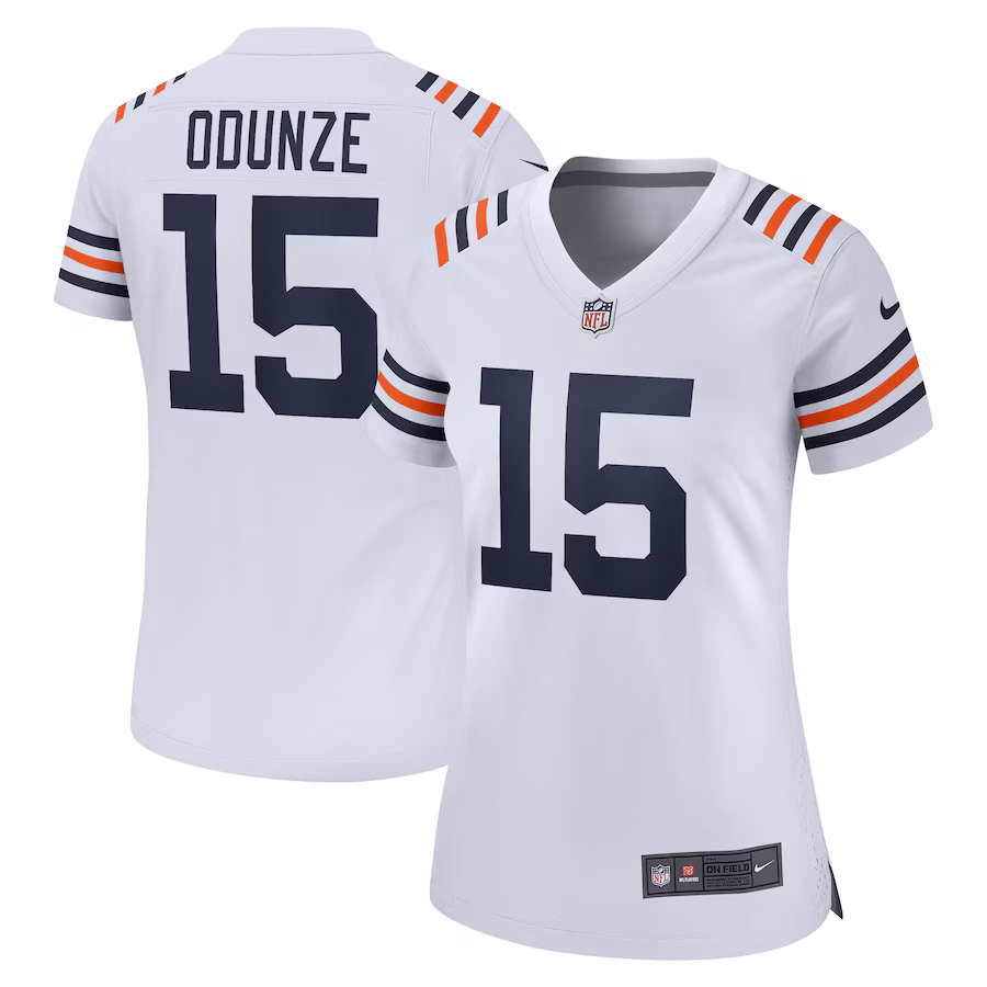 Women's Chicago Bears Rome Odunze Nike White Alternate Game Jersey - Jersey