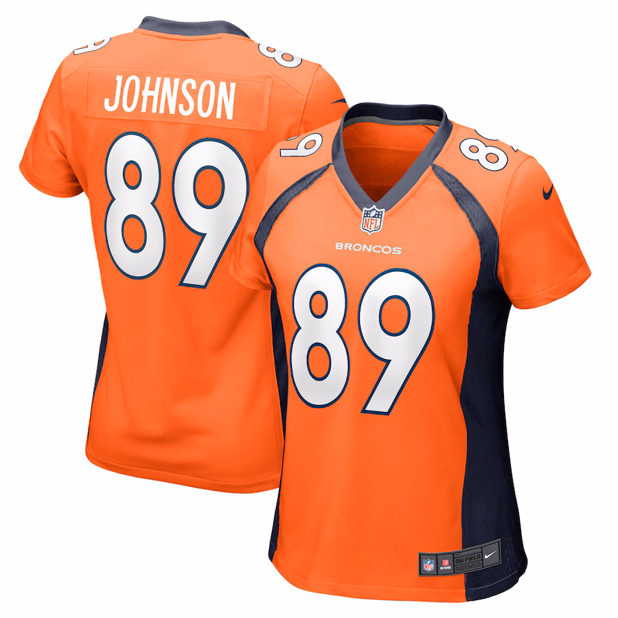 Women's Denver Broncos Brandon Johnson Nike Orange Game Player Jersey - Jersey