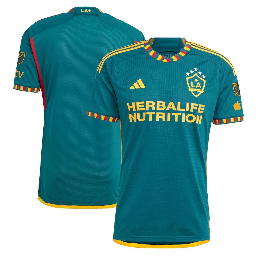 Men's LA Galaxy adidas Green 2023 LA Kit Authentic Jersey - Jersey