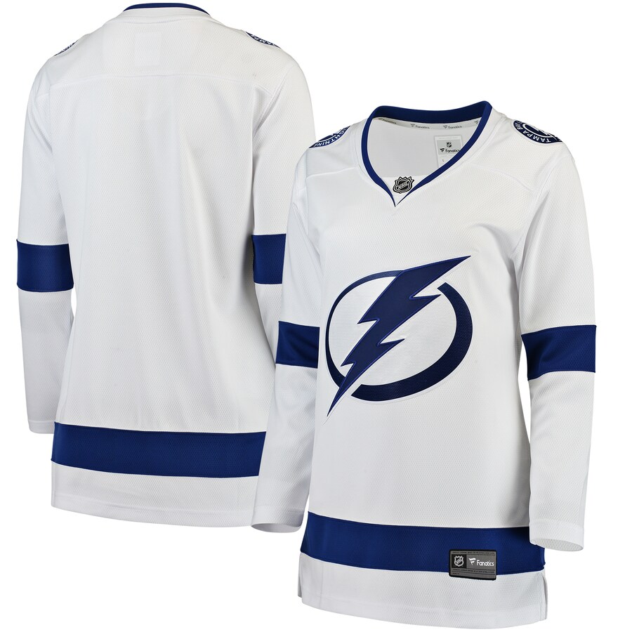 Women's Tampa Bay Lightning Fanatics Branded White Away Breakaway Jersey - Jersey