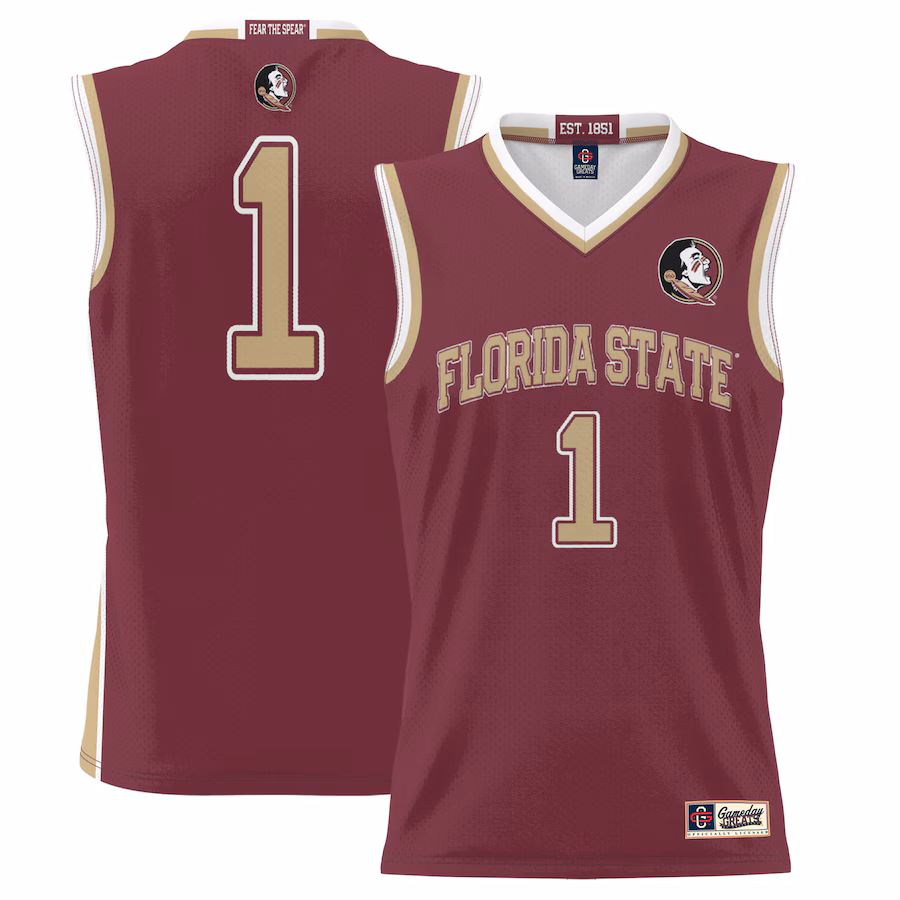 Men's GameDay Greats #1  Garnet Florida State Seminoles  Lightweight Basketball Jersey - Jersey