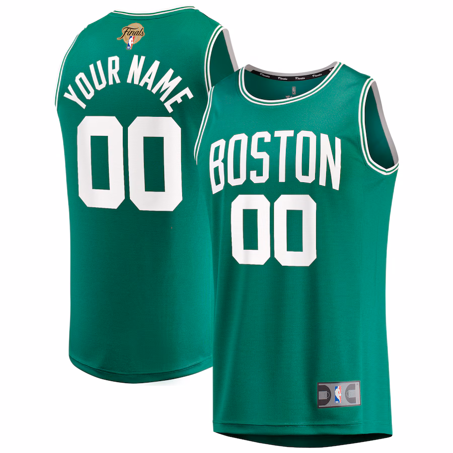 Youth Boston Celtics  Fanatics Kelly Green 2024 NBA Finals Custom Fast Break Jersey - Icon Edition - Jersey