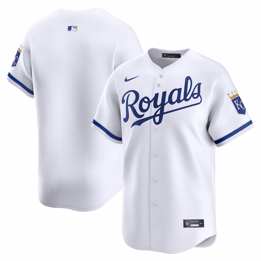 Men's Kansas City Royals Nike White Home Limited Jersey - Jersey