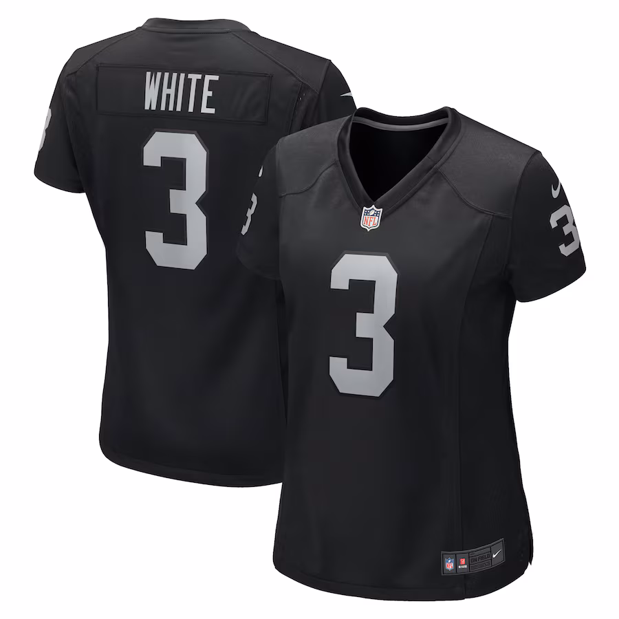 Women's Las Vegas Raiders Zamir White Nike Black Game Jersey - Jersey