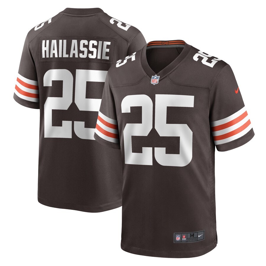 Men's Cleveland Browns Kahlef Hailassie Nike  Brown Team Game Jersey - Jersey