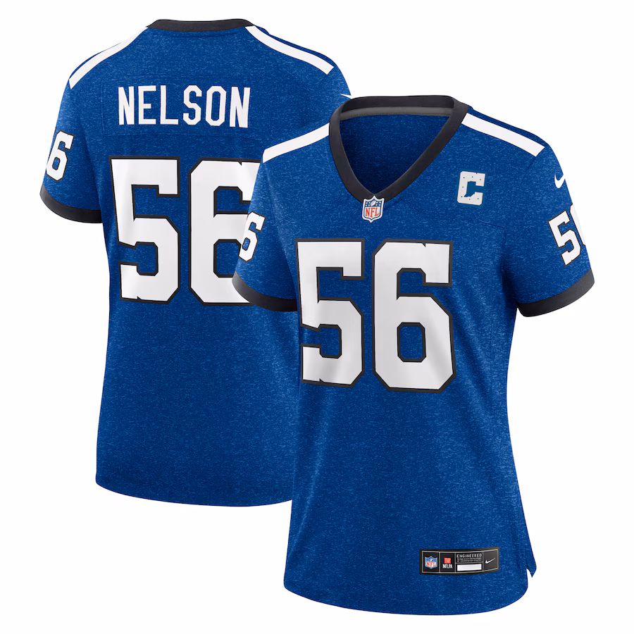 Women's Indianapolis Colts Quenton Nelson Nike Royal Indiana Nights Alternate Game Jersey - Jersey