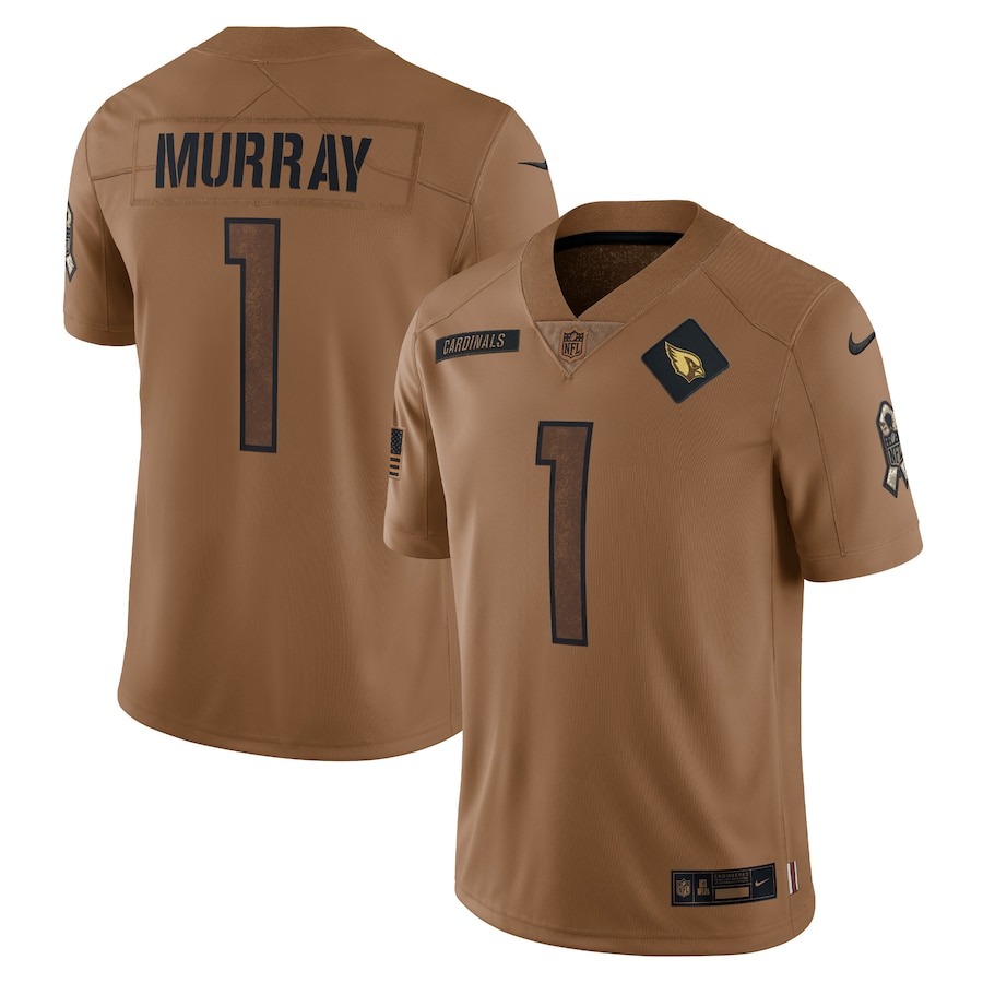 Men's Arizona Cardinals Kyler Murray Nike Brown 2023 Salute To Service Limited Jersey - Jersey