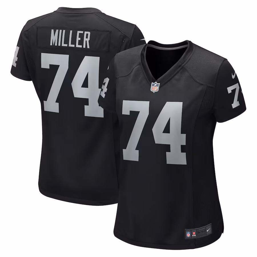 Women's Las Vegas Raiders Kolton Miller Nike Black Game Jersey - Jersey