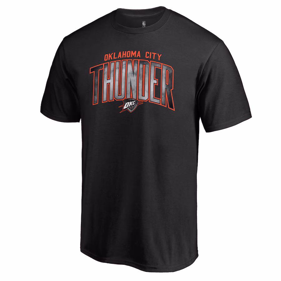 Men's Oklahoma City Thunder Black Arch Smoke T-Shirt - Jersey