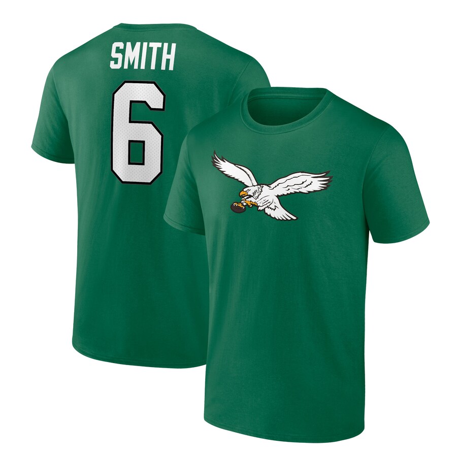 Men's Philadelphia Eagles DeVonta Smith Fanatics Kelly Green Alternate Icon Player Name & Number T-Shirt - Jersey