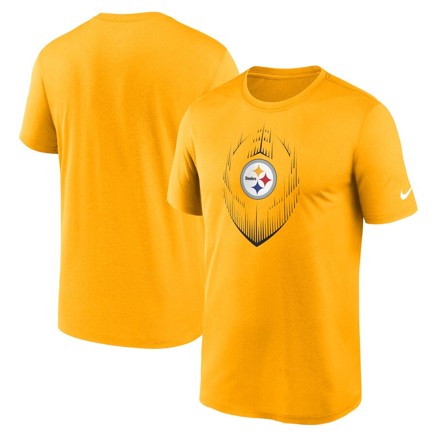 Men's Pittsburgh Steelers Nike Gold Primetime Legend Icon Performance T-Shirt - Jersey