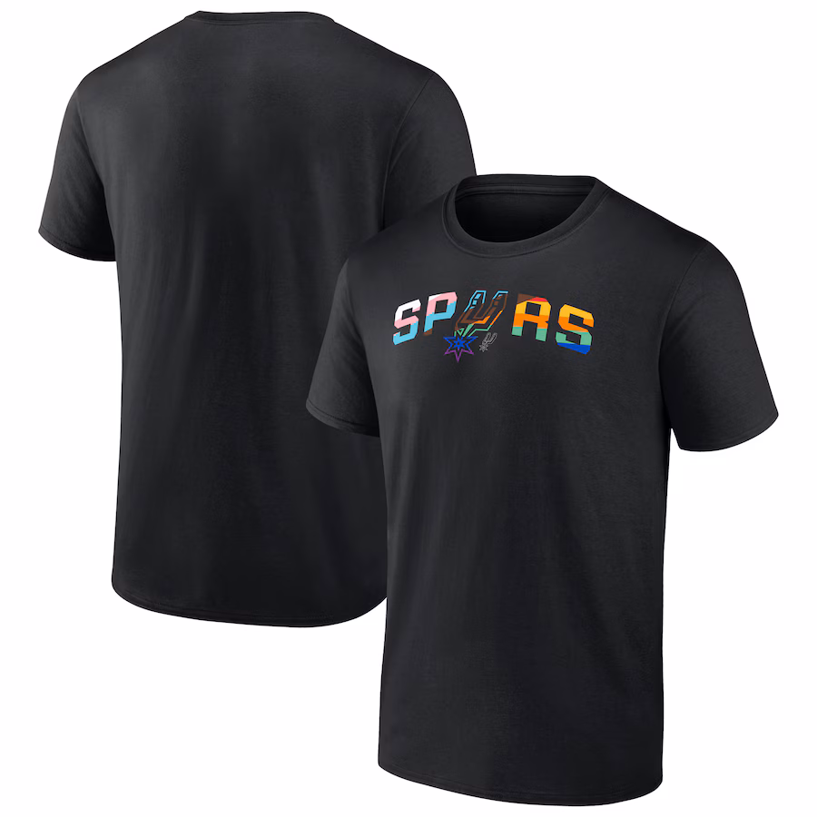 Men's San Antonio Spurs Black Pride T-Shirt - Jersey
