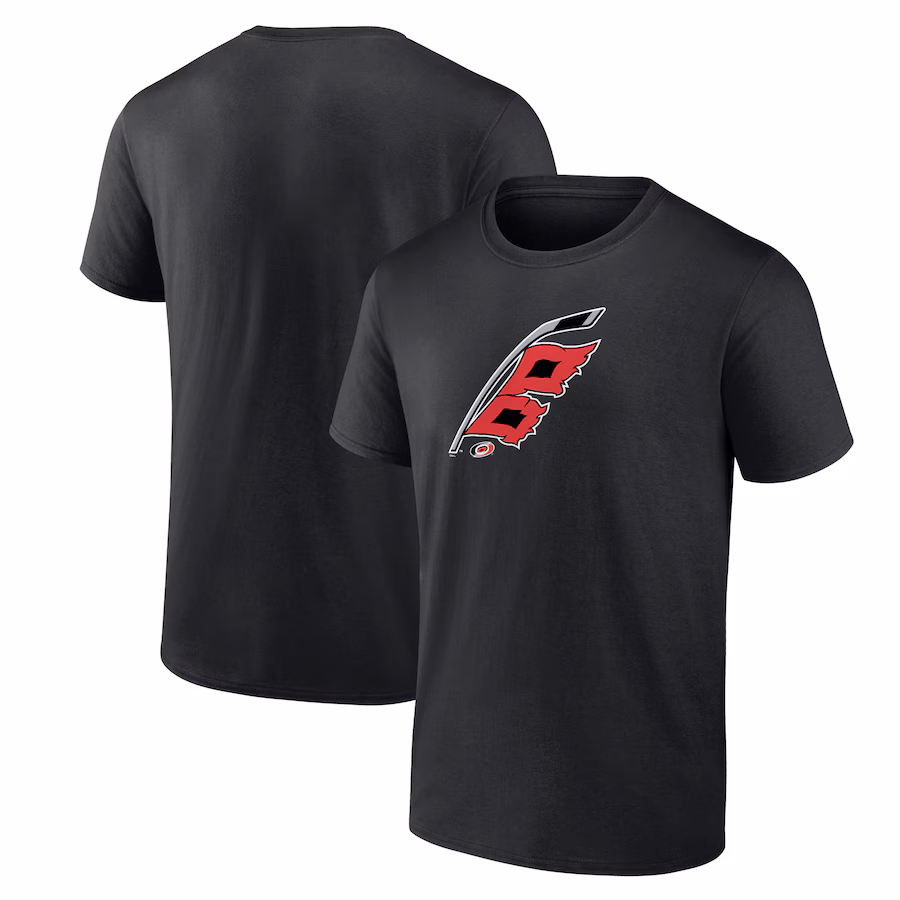 Men's Carolina Hurricanes Black Alternate Logo T-Shirt - Jersey