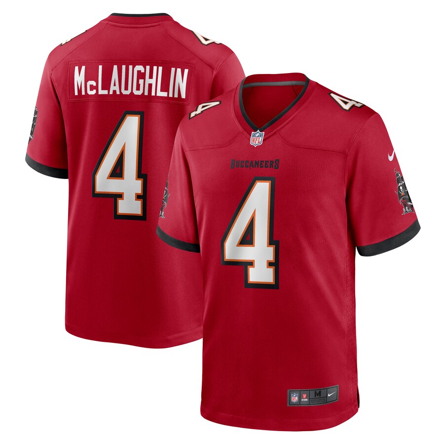 Men's Tampa Bay Buccaneers Chase McLaughlin Nike Red Game Player Jersey - Jersey