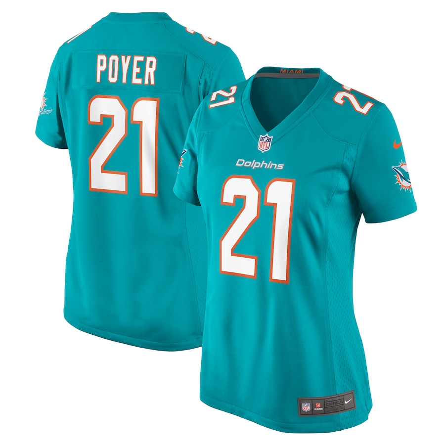 Women's Miami Dolphins Jordan Poyer Nike Aqua Game Jersey - Jersey