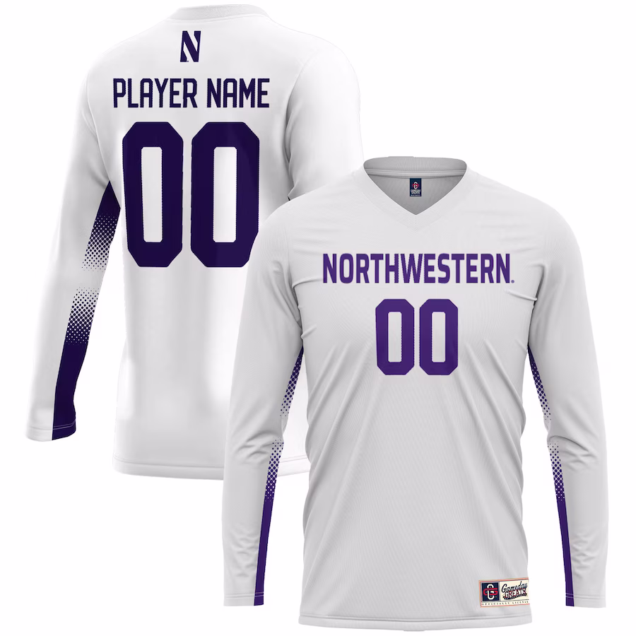 Northwestern Wildcats GameDay Greats Unisex NIL Pick-A-Player Lightweight Volleyball Jersey – White - Jersey
