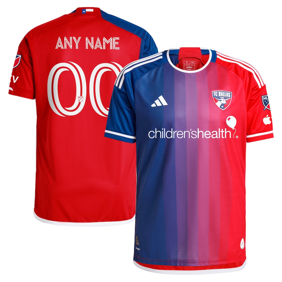 Men's FC Dallas  adidas Navy 2024 After Burner Authentic Custom Jersey - Jersey