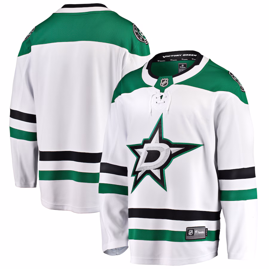 Men's Dallas Stars Fanatics White Breakaway Away Jersey - Jersey