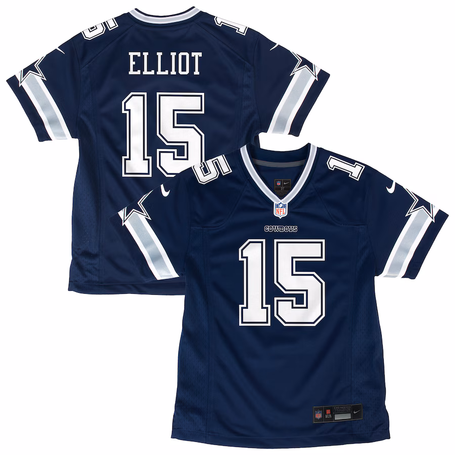Youth Dallas Cowboys Ezekiel Elliott Nike Navy Game Jersey - Jersey