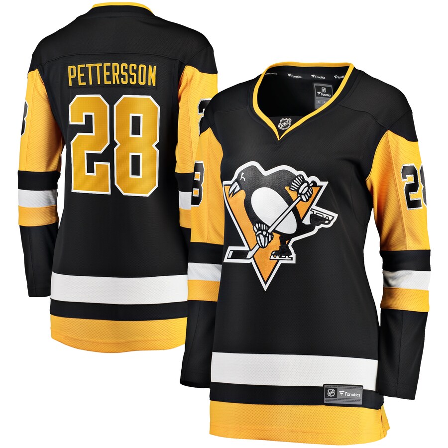 Women's Pittsburgh Penguins Marcus Pettersson Fanatics Branded Black Home Breakaway Player Jersey - Jersey