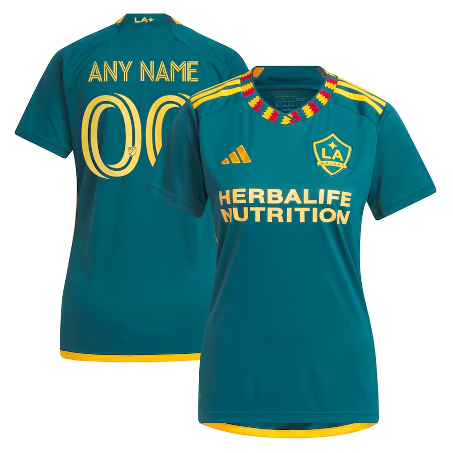 Women's LA Galaxy adidas Green 2023 LA Kit Replica Custom Jersey - Jersey
