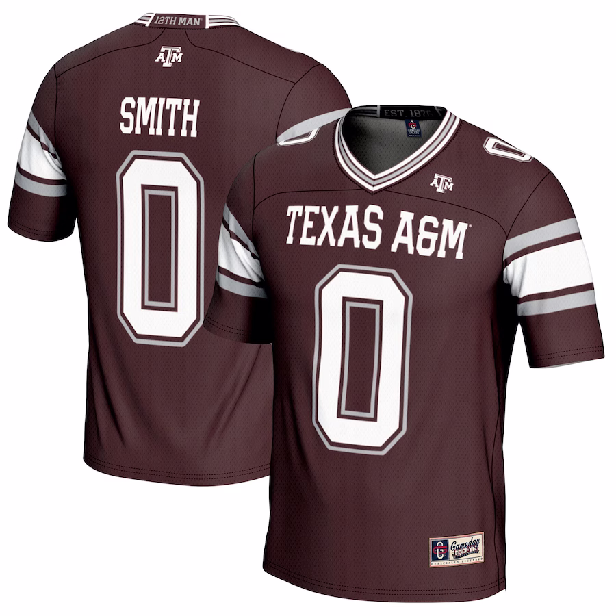 Ainias Smith Texas A&M Aggies GameDay Greats NIL Player Football Jersey - Maroon - Jersey