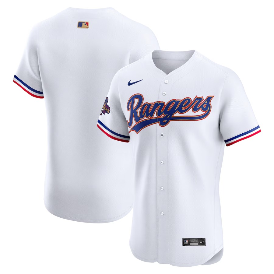 Men's Texas Rangers  Nike White 2024 Gold Collection Elite Jersey - Jersey