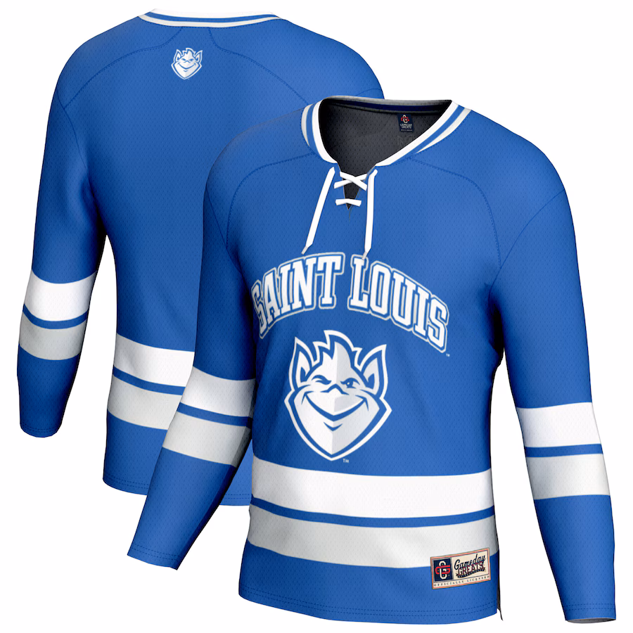 Youth GameDay Greats Blue Saint Louis Billikens Spirit Hockey Jersey - Jersey