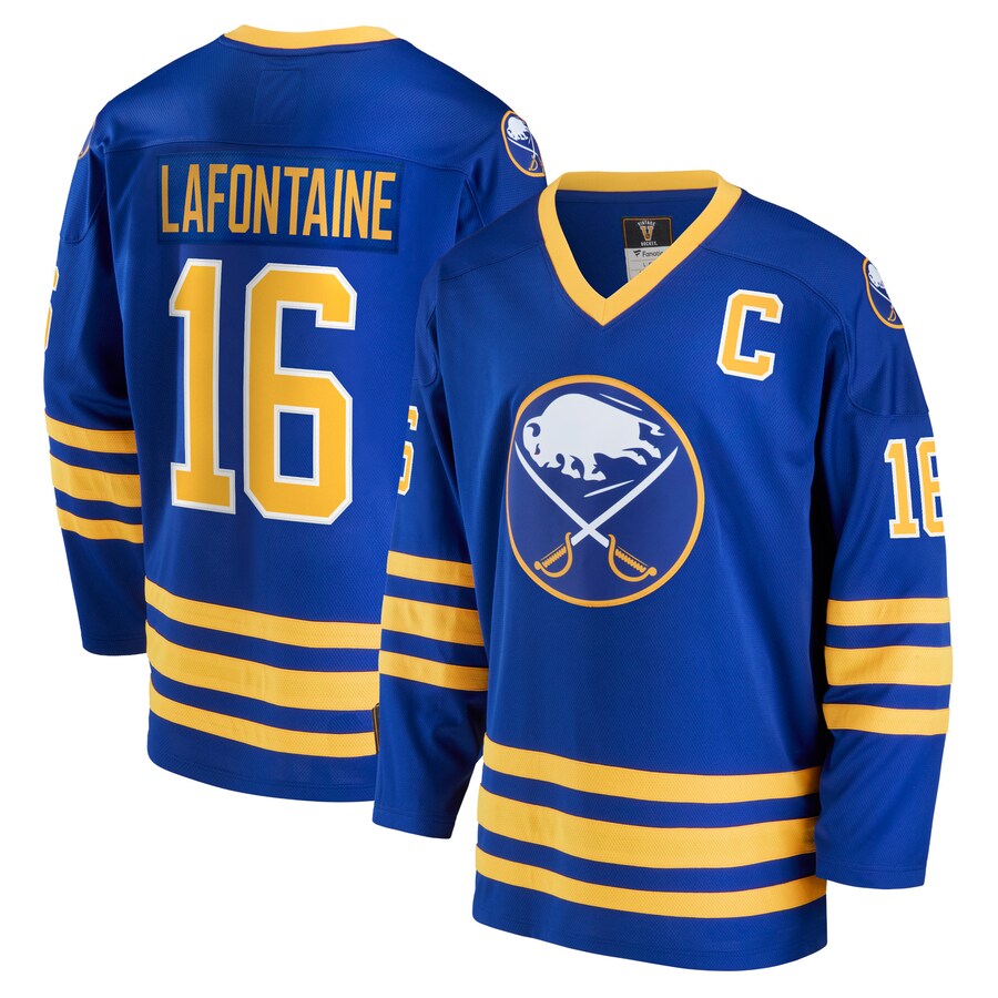 Men's Buffalo Sabres Pat LaFontaine Fanatics Branded Royal Breakaway Retired Player Jersey - Jersey