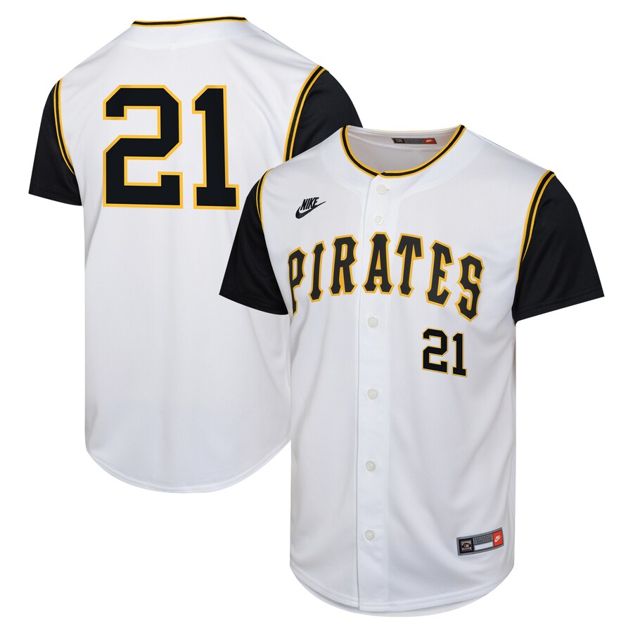 Youth Pittsburgh Pirates Roberto Clemente Nike White Cooperstown Collection Limited Player Jersey - Jersey