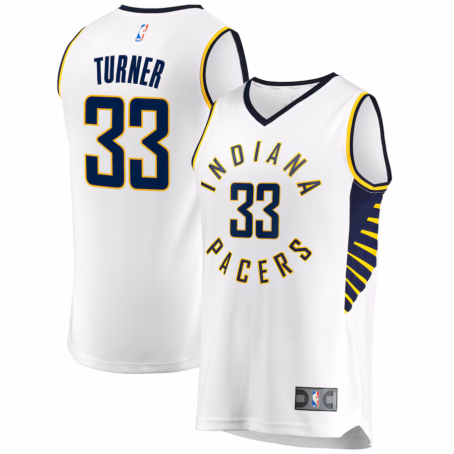 Men's Indiana Pacers Myles Turner Fanatics White Fast Break Replica Jersey - Association Edition - Jersey