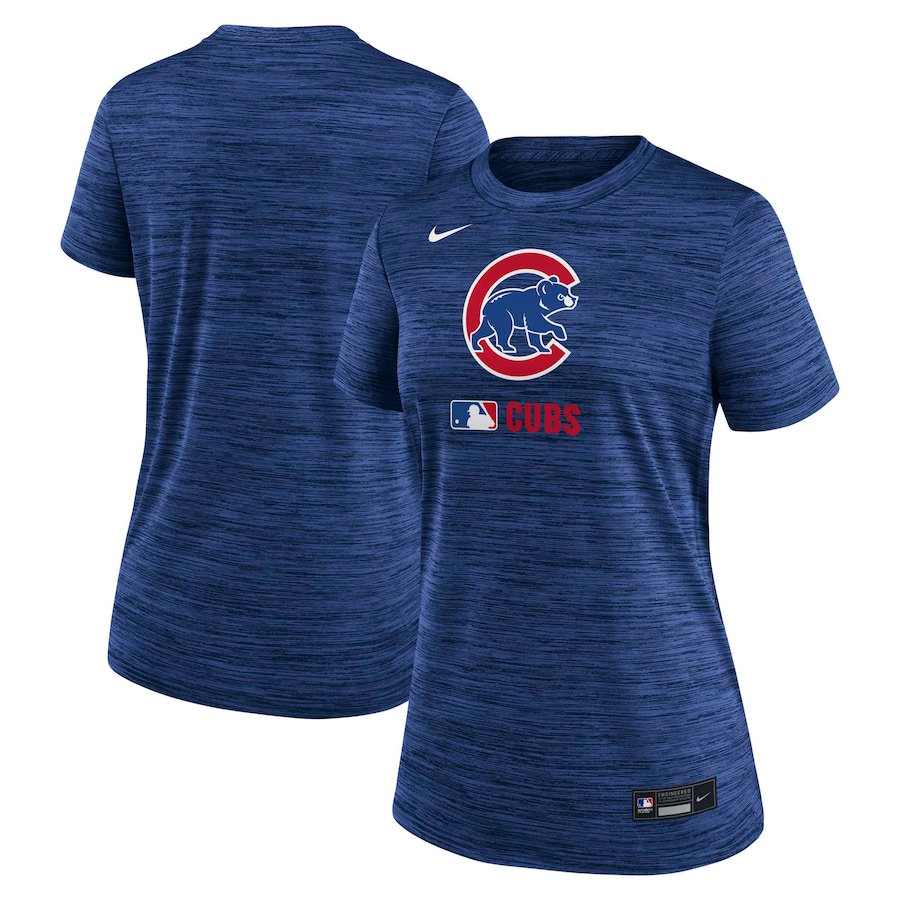 Women's Chicago Cubs Nike Royal Authentic Collection Velocity Performance T-Shirt - Jersey