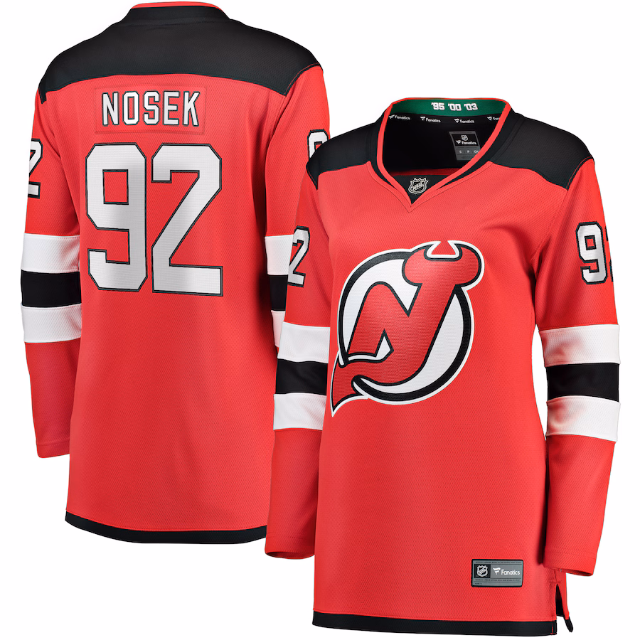 Women's New Jersey Devils Tomas Nosek Fanatics Red Home Breakaway Player Jersey - Jersey
