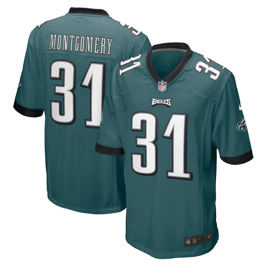 Men's Philadelphia Eagles Wilbert Montgomery Nike Midnight Green Retired Player Jersey - Jersey