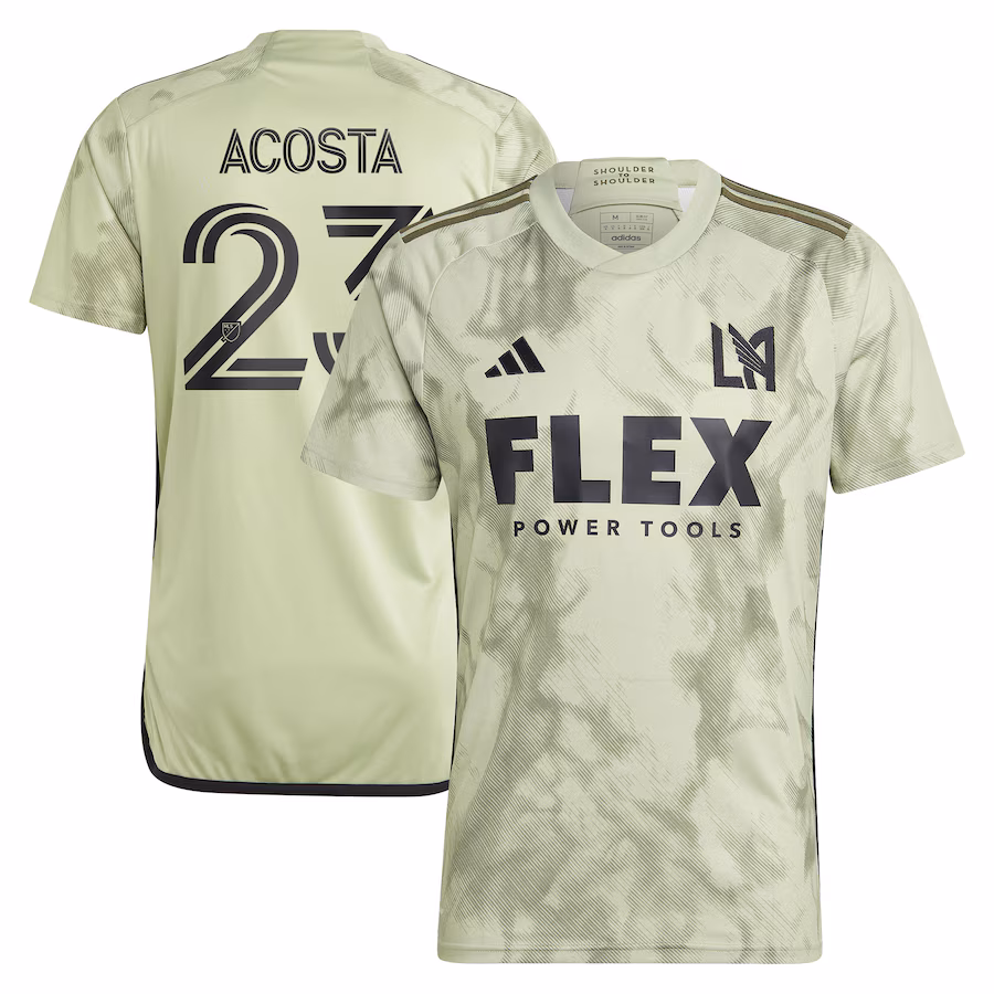 Men's LAFC Kellyn Acosta adidas Green 2023 Smokescreen Replica Player Jersey - Jersey