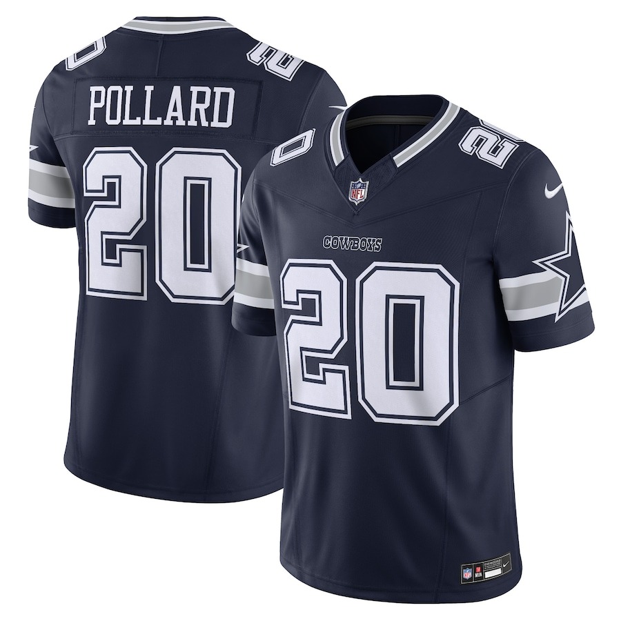 Men's Dallas Cowboys Tony Pollard Nike Navy Vapor F.U.S.E. Limited Jersey - Jersey