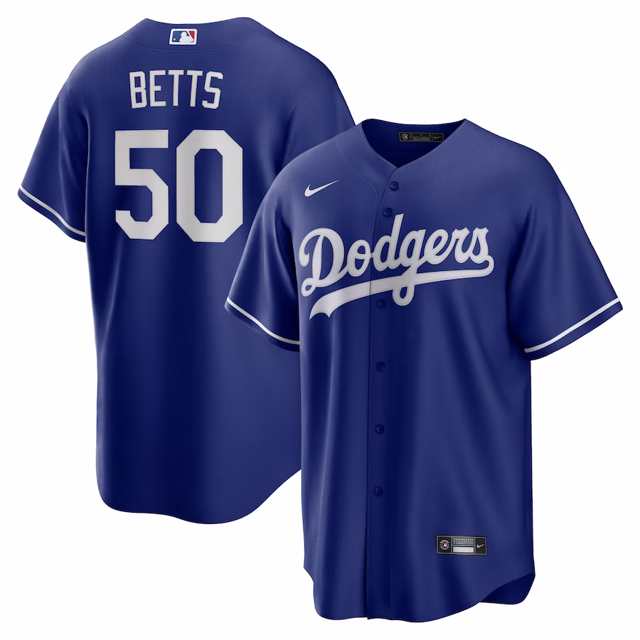 Men's Los Angeles Dodgers Mookie Betts Nike Royal Alternate Replica Player Name Jersey - Jersey