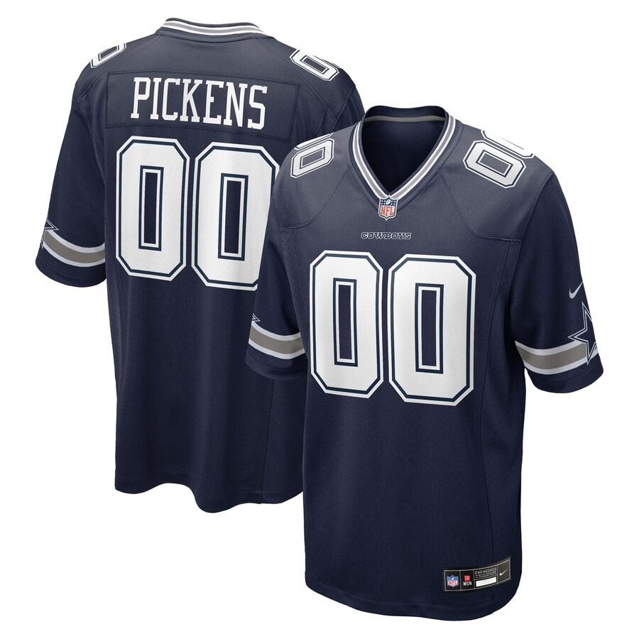 Men's Dallas Cowboys George Pickens Nike Navy Game Jersey - Jersey