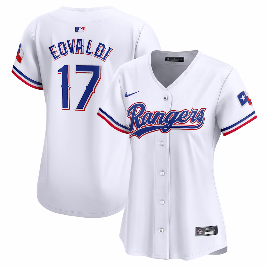 Women's Texas Rangers Nathan Eovaldi Nike White Home Limited Player Jersey - Jersey