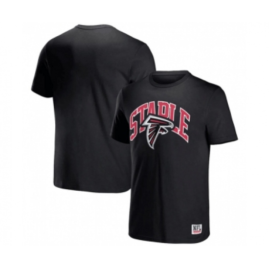 Men's Atlanta Falcons x Staple Black Logo Lockup T-Shirt - Jersey