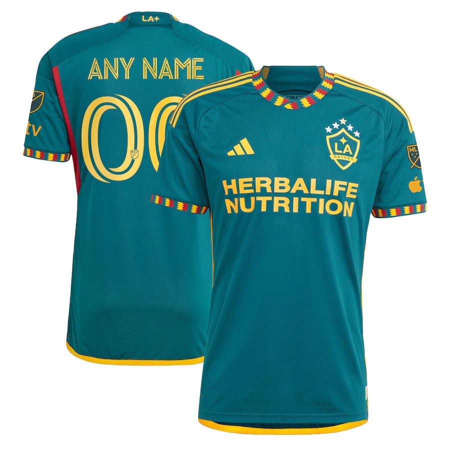Men's LA Galaxy adidas Green 2023 LA Kit Authentic Custom Jersey - Jersey