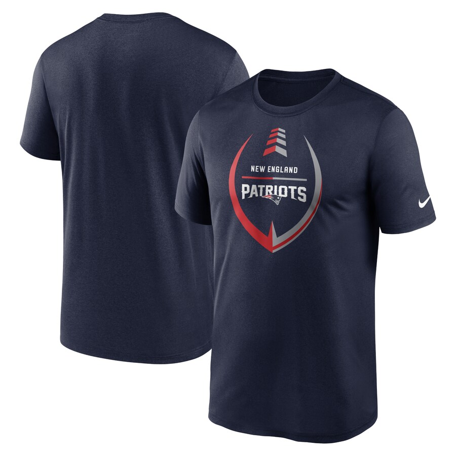 Men's New England Patriots Nike Navy Icon Legend Performance T-Shirt - Jersey