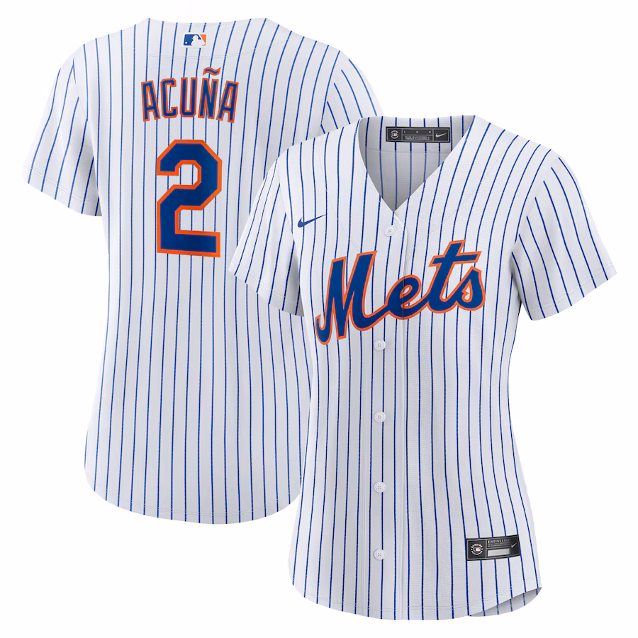 Women's New York Mets Luisangel Acuña Nike White Home Replica Player Jersey - Jersey