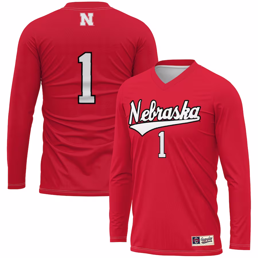 #1 Nebraska Huskers GameDay Greats Youth  Lightweight Volleyball Jersey - Scarlet - Jersey