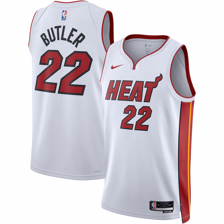Unisex Miami Heat Jimmy Butler Nike White Swingman Jersey - Association Edition - Jersey