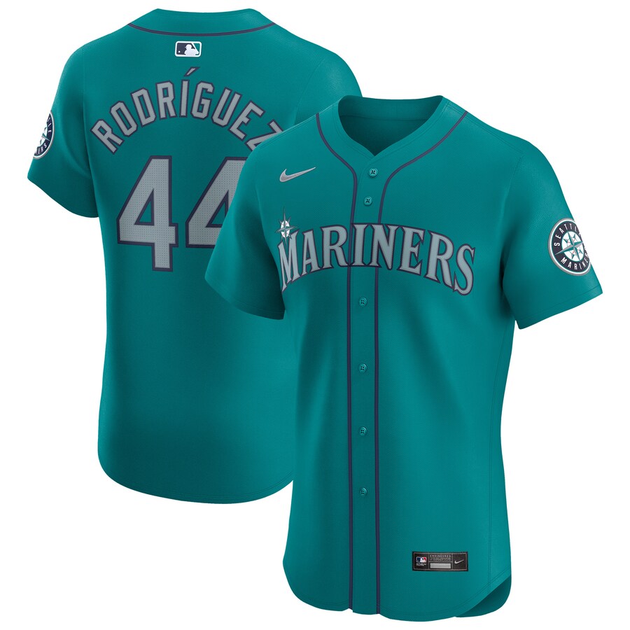 Men's Seattle Mariners Julio Rodríguez Nike Teal Alternate Elite Player Jersey - Jersey
