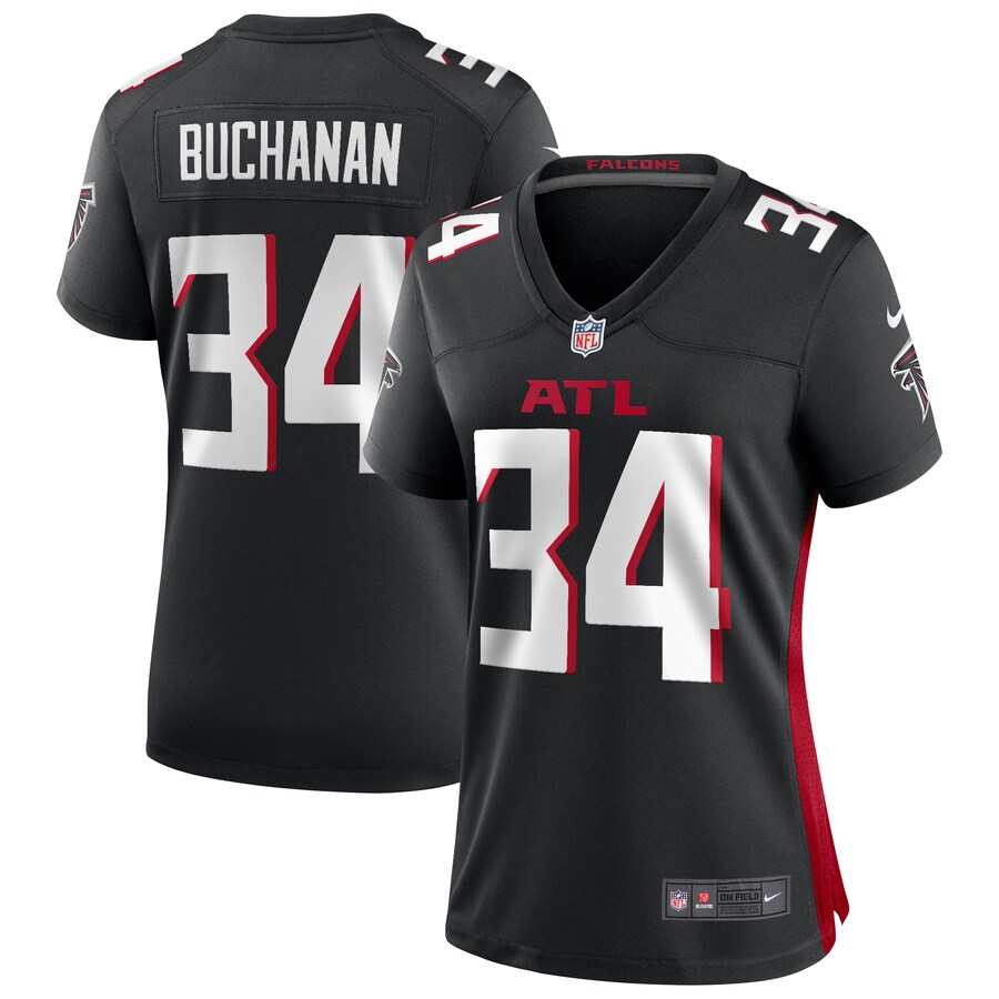 Women's Atlanta Falcons Ray Buchanan Nike Black Game Retired Player Jersey - Jersey