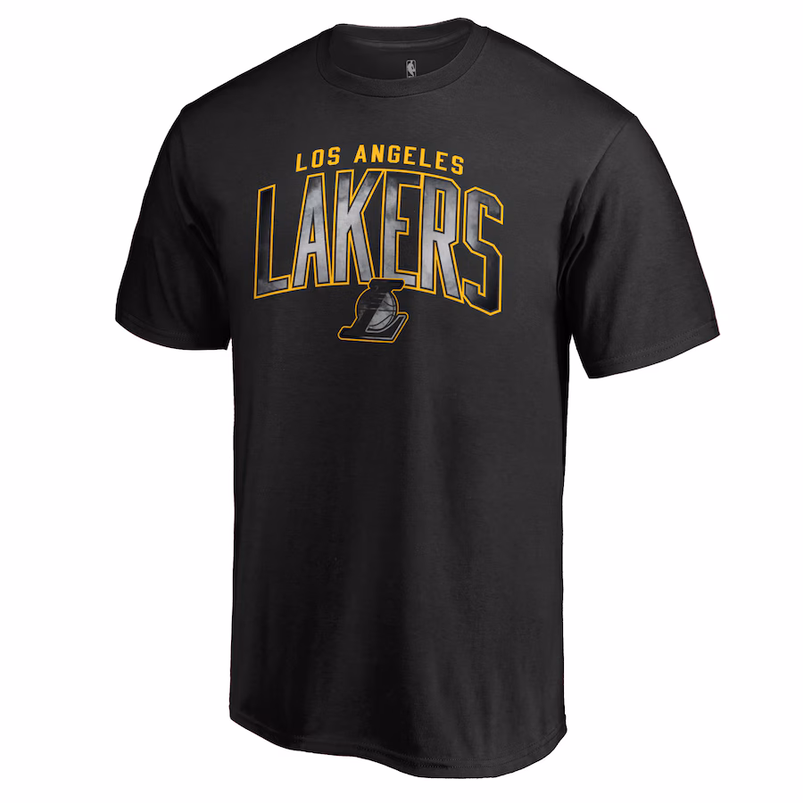 Men's Los Angeles Lakers Black Arch Smoke T-Shirt - Jersey
